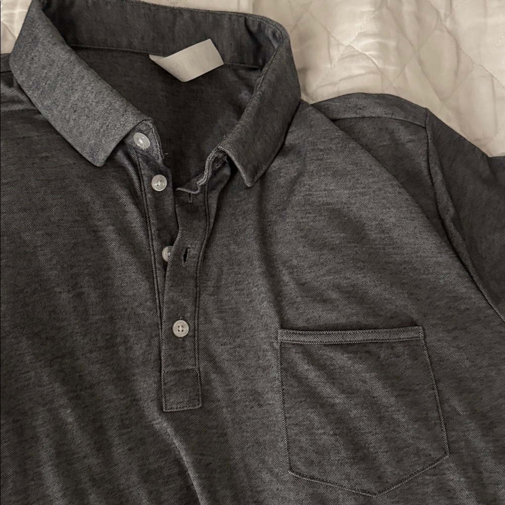 State and Liberty short sleeve Men's Black and Gray Polo Shirt Set - Picture 4 of 4